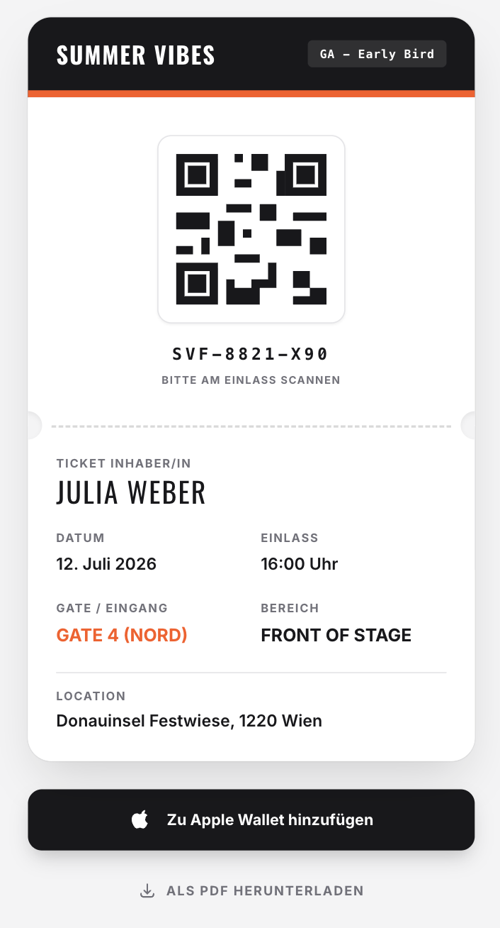 Consumer Ticket Screenshot